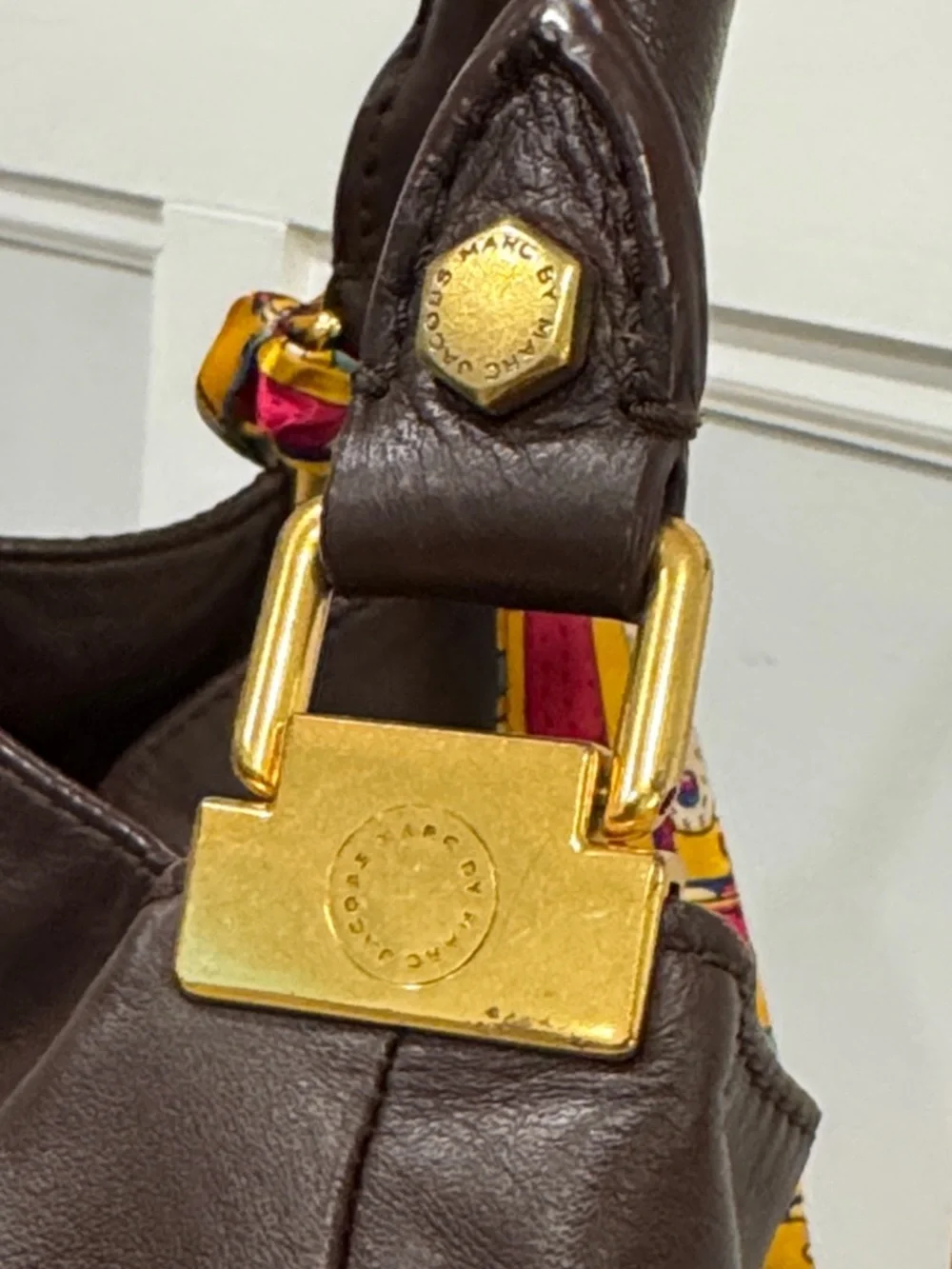Marc Jacobs Bag Vintage Brown Leather Hobo
